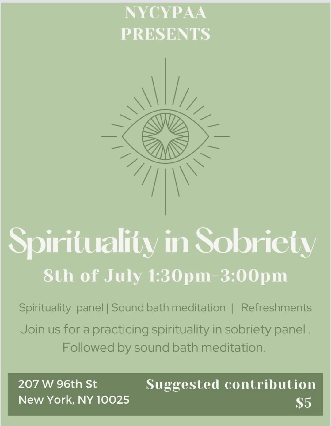 NYCYPAA – Spirituality in Sobriety – ESCYPAA